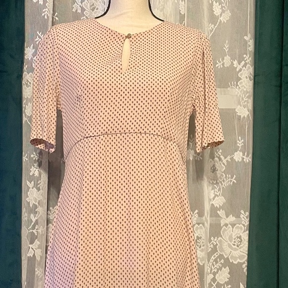 H&M / Pink & Black / Crepe Dress / Size 10 - Picture 1 of 1